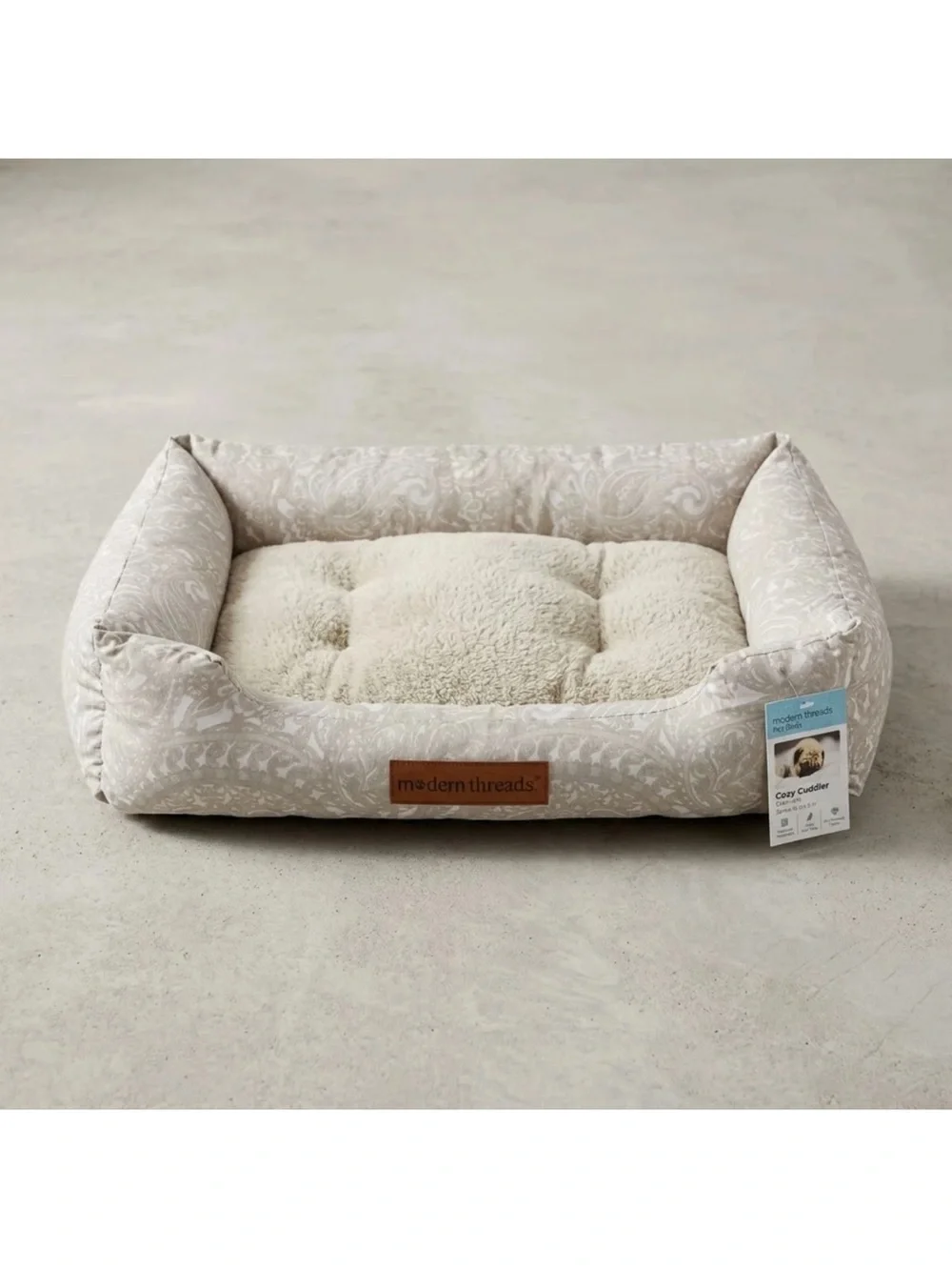 Cozy Cuddler Plush Small Pet Bed